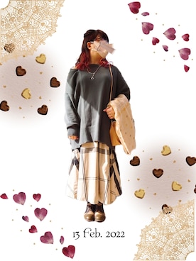 「チョコ色に染まれ」｜「アイテム（その他シューズ）」を使った、みぃさん（レディース・157cm）の冬コーディネート