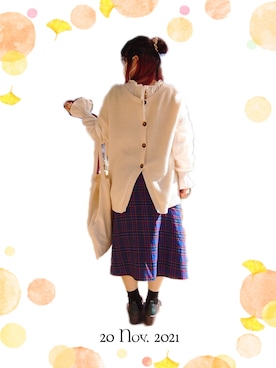 「お気に入りコーデ」｜「アイテム（ワンピース/ドレス）」を使った、みぃさん（レディース・157cm）の秋コーディネート