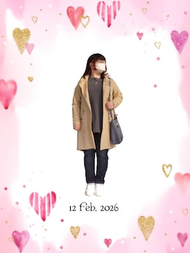 「EDWIN（エドウィン）のアイテム（パンツ）」を使った、みぃさん（レディース・157cm）の春コーディネート