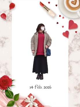 「THE NORTH FACE（ザノースフェイス）のアイテム（ダウンジャケット/コート、グリーン系）」を使った、みぃさん（レディース・157cm）の春コーディネート