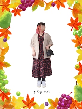 「GLOBAL WORK（グローバルワーク）のアイテム（ジャケット/アウター）」を使った、みぃさん（レディース・157cm）の秋コーディネート