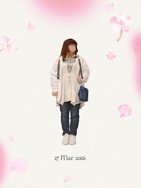 「EDWIN（エドウィン）のアイテム」を使った、みぃさん（レディース・157cm）の春コーディネート