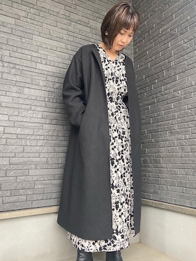 「cocaコーデ」｜「アイテム（ジャケット/アウター）」を使った、yuniconさん（レディース・163cm）の冬コーディネート