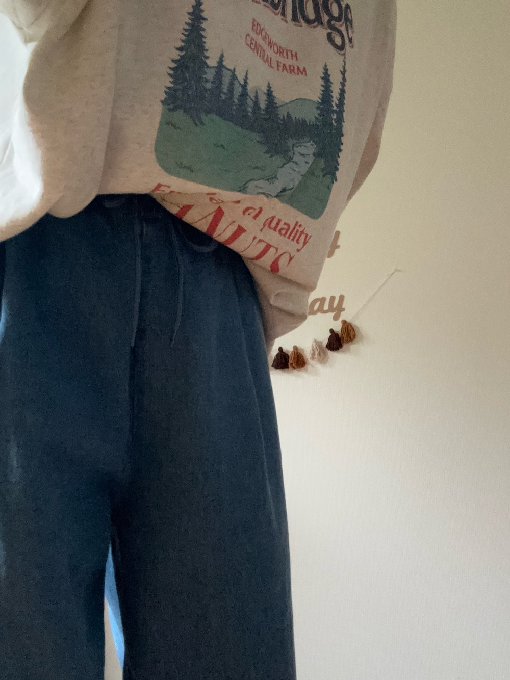 「FREAK'S STOREのシェフパンツ/イージーパンツ（デニムパンツ、ブルー系）」を使った、ちぱこさん（レディース・157cm）の夏コーディネートの1枚目の写真