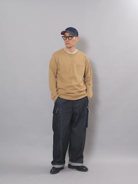 「WAIPER.inc（ワイパーインク）のアイテム（パンツ）」を使った、Leeさん（メンズ・174cm）の春コーディネート