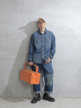 「ワークパンツ」｜Leeさん（メンズ・174cm）の春コーディネート