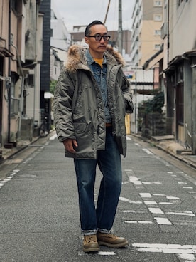 「アメカジ」｜Leeさん（メンズ・174cm）の冬コーディネート