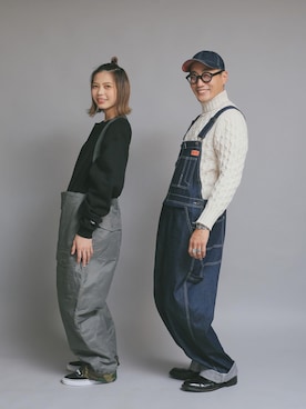 「WAIPER.inc（ワイパーインク）のアイテム（オールインワン・サロペット）」を使った、Leeさん（メンズ・174cm）の秋コーディネート