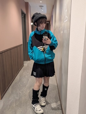 「アイテム（ジャージ）」を使った、あゆみっくすさん（レディース・164cm）の冬コーディネート