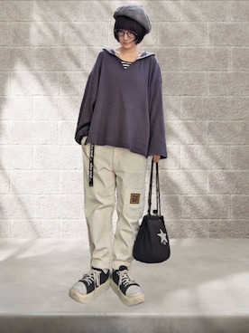 「CONVERSE TOKYO（コンバーストウキョウ）のアイテム」を使った、あゆみっくすさん（レディース・164cm）の春コーディネート