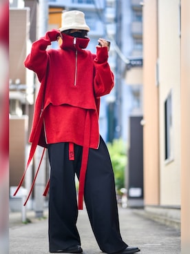 「JOHN LAWRENCE SULLIVAN（ジョンローレンスサリバン）のアイテム（ブーツ）」を使った、K.A.Z.Uさん（メンズ・180cm）の秋コーディネート