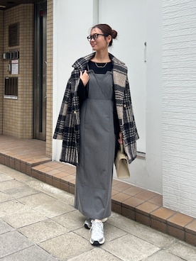 「アイテム（その他アウター）」を使った、いたみかなこさん（レディース・161cm・30代）の秋コーディネート