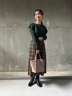 いたみかなこさん（レディース・161cm）の秋コーディネート