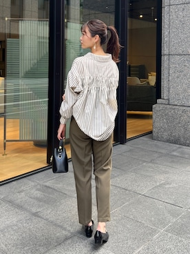 「Chez toi（シェトワ）のアイテム（ローファー）」を使った、いたみかなこさん（レディース・161cm）の夏コーディネート