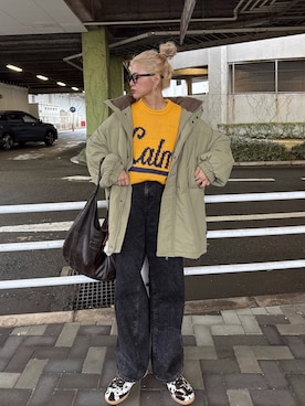 「アイテム（その他アウター）」を使った、natsupooさん（レディース・168cm）の秋コーディネート