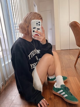 「ADIDAS GAZELLE」｜natsupooさん（レディース・167cm）の冬コーディネート
