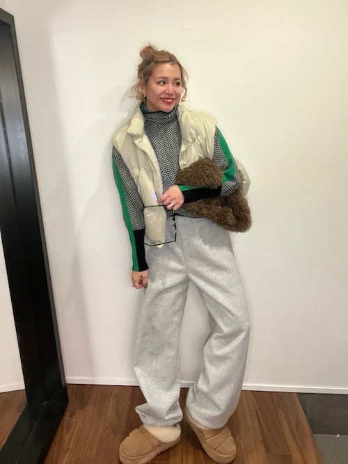 hide マルチカラー ニットアイテム　レモネード hide マルチカラー ニットアイテム レモネード レイヤード風ミドル