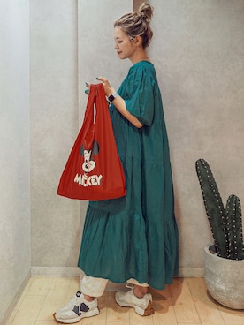 「NEW BALANCE（ニューバランス）のNew Balance WS327K（スニーカー）」を使った、natsupooさん（レディース・167cm）の夏コーディネート