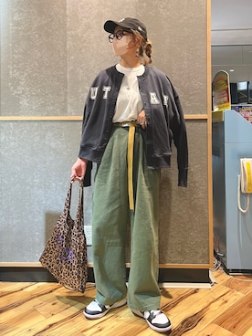 「CREARE -LINO-（クレアーレリノ）のアイテム（パンツ）」を使った、natsupooさん（レディース・167cm）の秋コーディネート