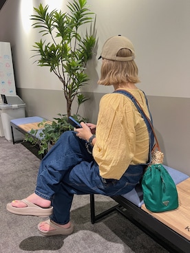 「ap retro（アプレトロ）のアイテム（オールインワン・サロペット）」を使った、natsupooさん（レディース・167cm）の夏コーディネート