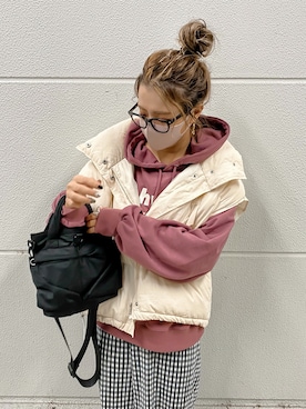 「CROSSPLUS ONLINE（クロスプラスオンライン）のアイテム」を使った、natsupooさん（レディース・167cm）の秋コーディネート