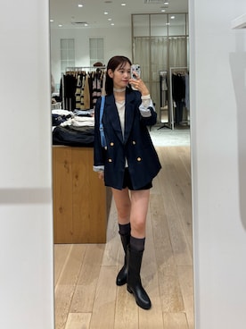 「アイテム（ソックス/靴下）」を使った、kusuda yoshikoさん（レディース・163cm・20代）の秋コーディネート
