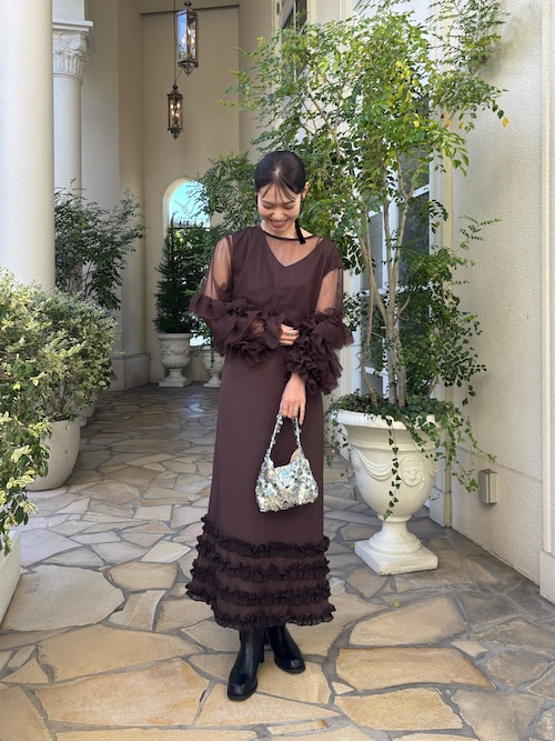 セール】【@____ri__125企画/オケージョン対応◎】ティアードフリル