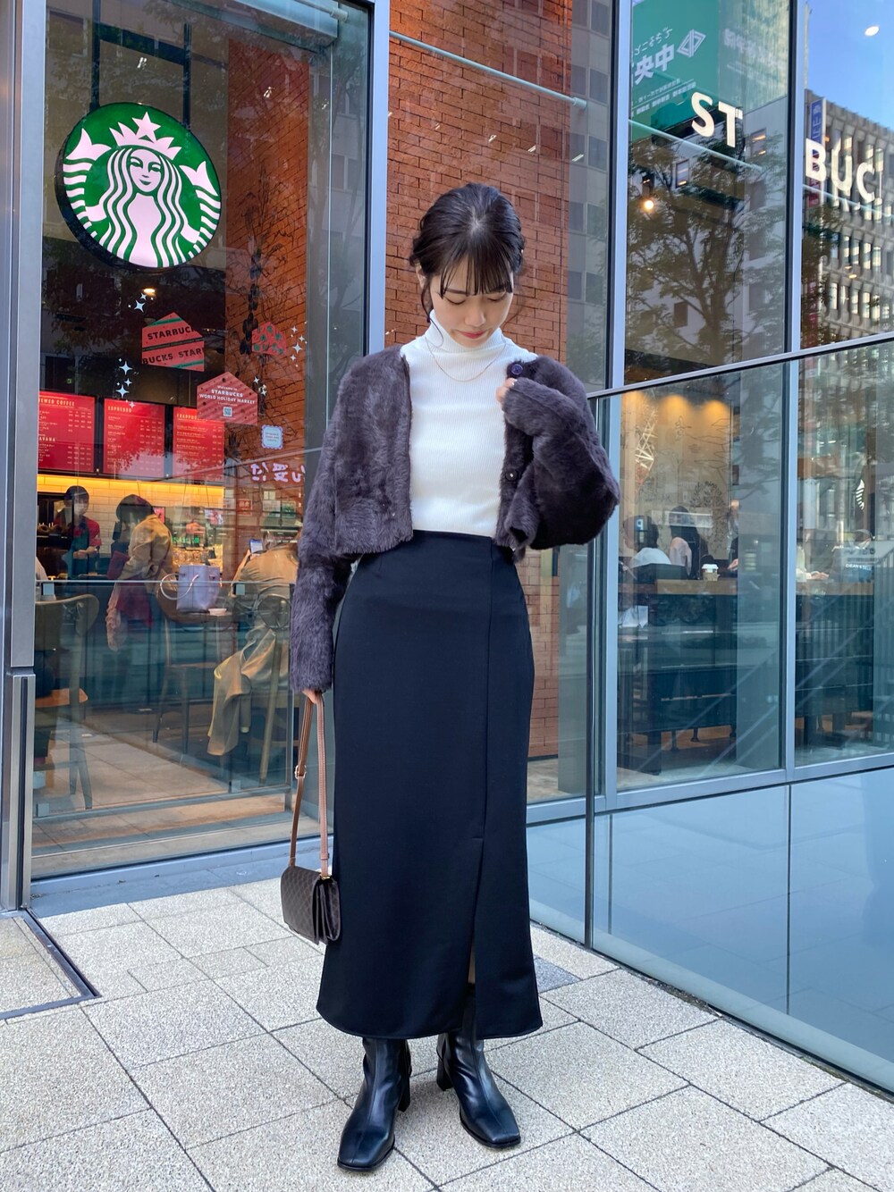 mystic（ミスティック）の「フェザーリバーシブルカーディガン