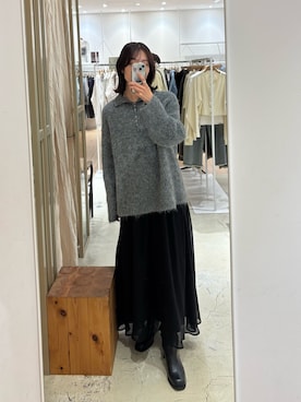 「アイテム（ブーツ）」を使った、kusuda yoshikoさん（レディース・163cm・30代）の秋コーディネート