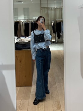 「アイテム（パンツ）」を使った、kusuda yoshikoさん（レディース・163cm・30代）の秋コーディネート