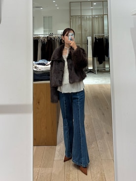 「mystic（ミスティック）のアイテム」を使った、kusuda yoshikoさん（レディース・163cm）の秋コーディネート