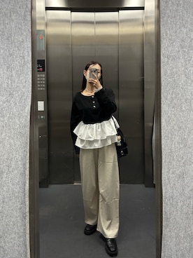 kusuda yoshikoさん（レディース・163cm）の冬コーディネート