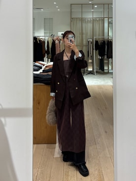 「チェック」｜kusuda yoshikoさん（レディース・163cm・30代）の秋コーディネート