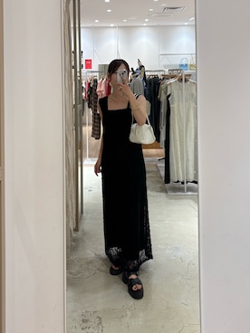 「アイテム（ボストンバッグ）」を使った、kusuda yoshikoさん（レディース・163cm・30代）の夏コーディネート