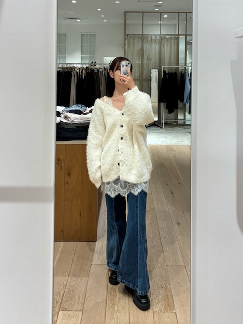 セール】【3サイズ展開】ビューティーフレアデニム（デニムパンツ