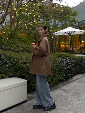 「アイテム（ジャケット/アウター）」を使った、kusuda yoshikoさん（レディース・163cm・30代）の秋コーディネート