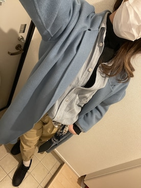 「JEANASIS（ジーナシス）のアイテム（その他アウター）」を使った、N.さん（レディース・169cm）の冬コーディネート