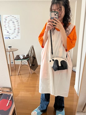 「Gosha Rubchinskiy（ゴーシャラブチンスキー）のアイテム」を使った、らいだーさん（レディース・156cm）の夏コーディネート