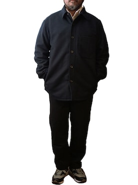 「オーバーシャツ」｜「アイテム（ジャケット/アウター）」を使った、はるさん（メンズ・167cm）の冬コーディネート