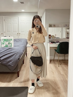 「Dior」｜「アイテム（腕時計）」を使った、yumiさん（レディース・163cm）の冬コーディネート