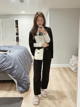「H&M（エイチ・アンド・エム）のアイテム（カーディガン/ボレロ）」を使った、yumiさん（レディース・163cm）の秋コーディネート