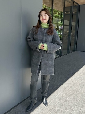 「シュートブーツ」｜hazuさん（レディース・156cm）の秋コーディネート