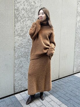 「LE TALON（ルタロン）のアイテム（ブーツ）」を使った、hazuさん（レディース・156cm）の秋コーディネート