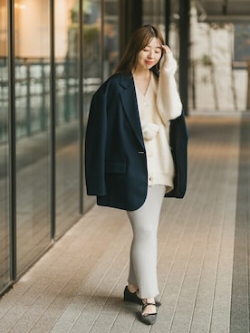 「LE TALON（ルタロン）のアイテム」を使った、hazuさん（レディース・156cm）の秋コーディネート