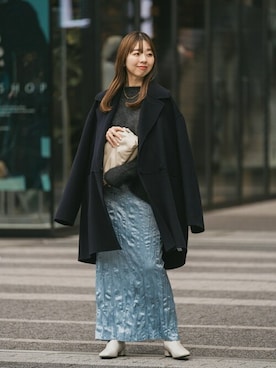 「シュートブーツ」｜hazuさん（レディース・156cm）の冬コーディネート