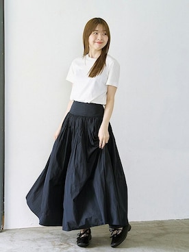 「LE TALON（ルタロン）のアイテム」を使った、hazuさん（レディース・156cm）の夏コーディネート