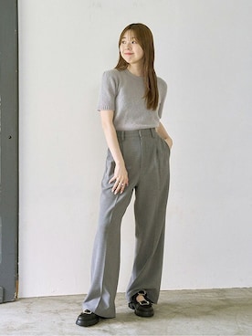 「LE TALON（ルタロン）のアイテム」を使った、hazuさん（レディース・156cm）の夏コーディネート