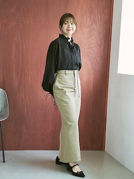 「24AW秋の新作」｜「アイテム（その他シューズ）」を使った、hazuさん（レディース・156cm）の夏コーディネート