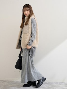 「LE TALON（ルタロン）のアイテム（ブーツ）」を使った、hazuさん（レディース・156cm）の秋コーディネート