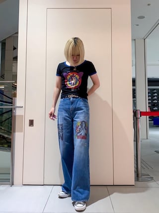 Hysteric Glamour ピチT 長袖Tシャツ モノクロ長袖Tシャツ HYSTERIC GLAMOUR ロング 女性 外人 女